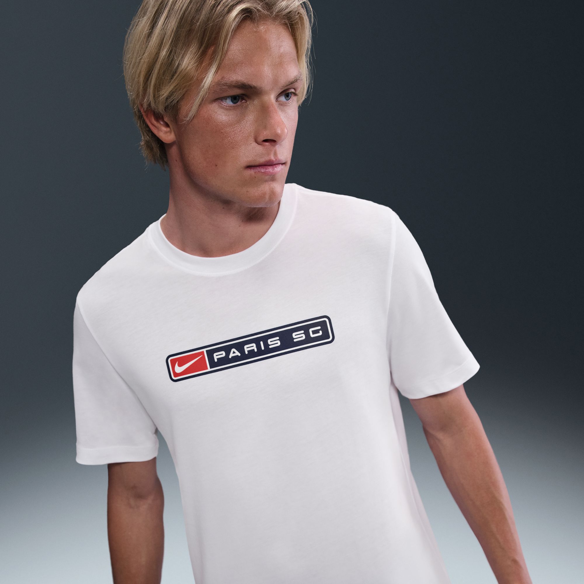 Nike Men's Paris Saint-Germain 2025 White Logo T-Shirt product image