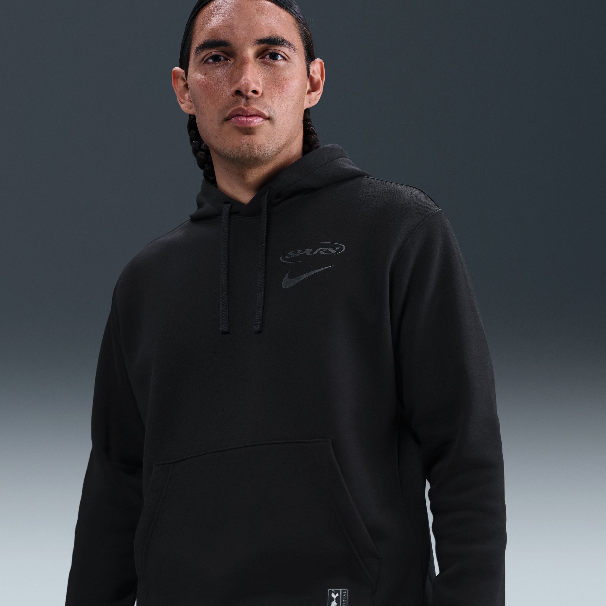 Nike Men's Tottenham Black Away Club Fleece Pullover Hoodie product image