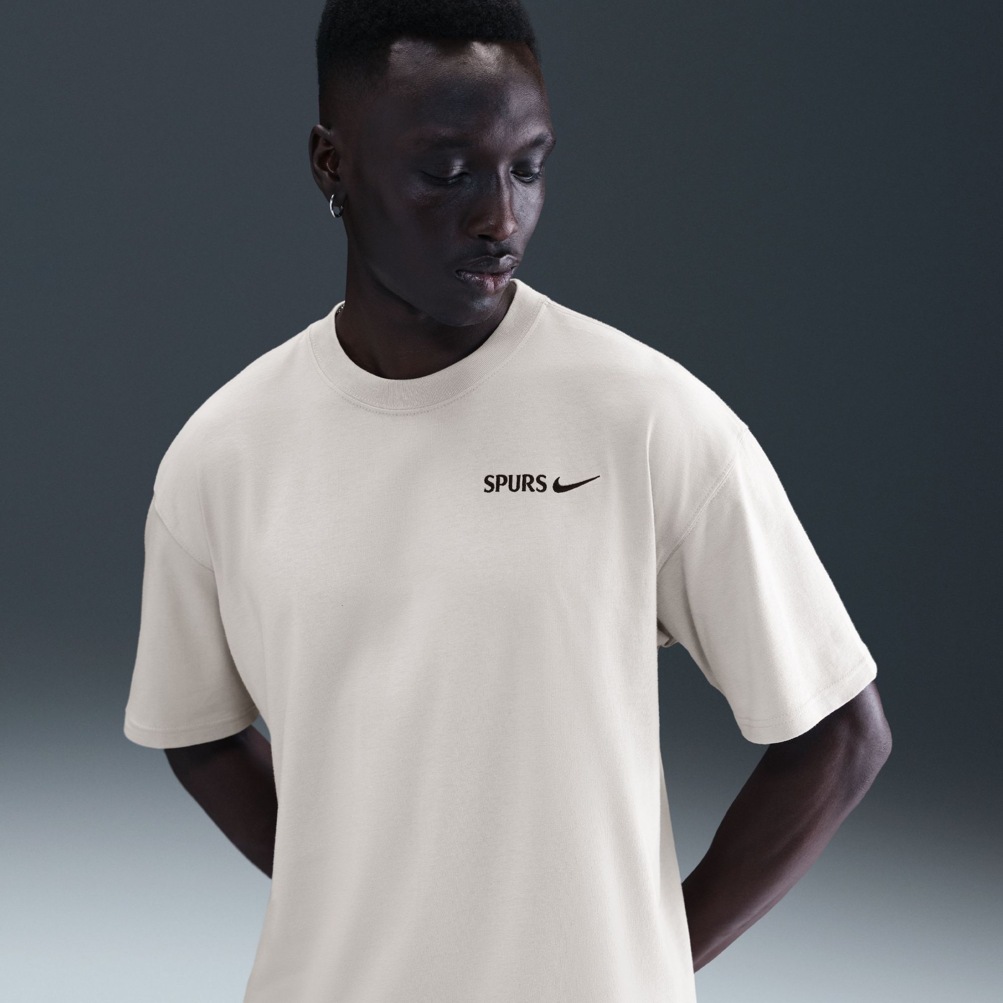 Nike Men's 2025 Tottenham Hotspur Grey Alternate Team Wordmark T-Shirt product image