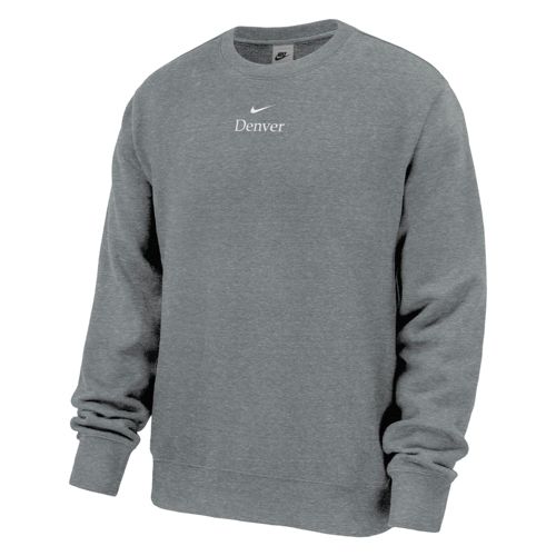 Nike Men's Detroit Dark Gray Heather Club Fleece Crewneck
