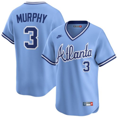 Nike Men's Atlanta Braves Navy Austin Riley #27 Replica Jersey