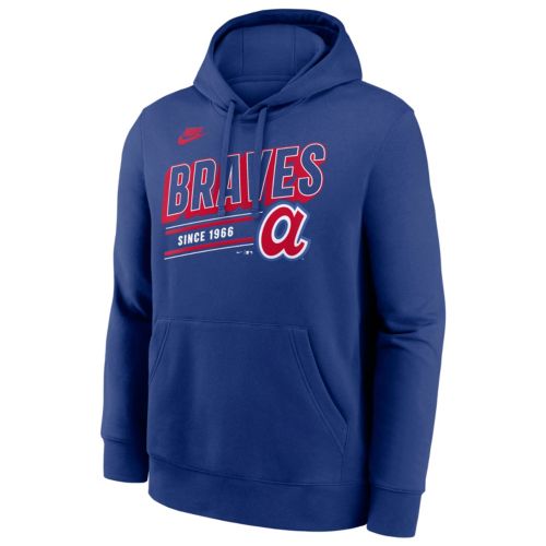 Nike Men's Atlanta Braves Black Tech Fleece Windrunner Full-Zip