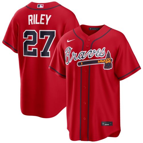 Mitchell & Ness Men's Chipper Jones #10 Navy Cooperstown Alternate
