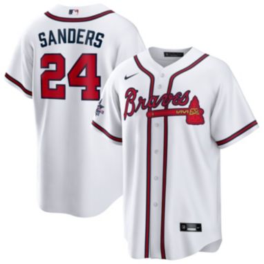 sorry, Nike Men's Atlanta Braves Deion Sanders #24 White Replica Home Jersey is currently out of stock