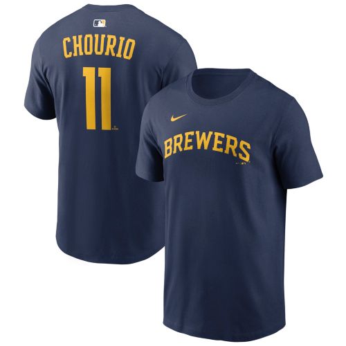 Nike Adult Milwaukee Brewers Brice Turang #2 Navy T-Shirt | Dick's