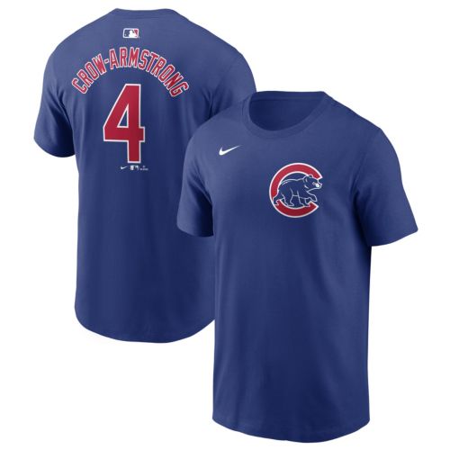Nike Men's Chicago Cubs Nico Hoerner #2 Blue T-Shirt | Dick's