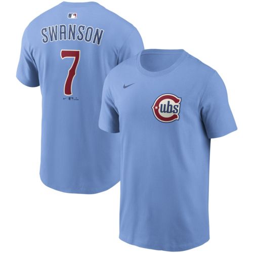 Nike Men's Chicago Cubs Pete Crow Armstrong #4 Blue T-Shirt