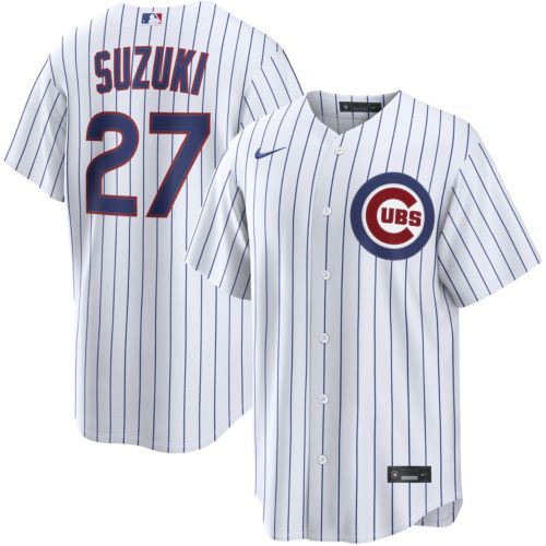 Nike Men's Chicago Cubs White Pete Crow-Armstrong #4 Home Replica