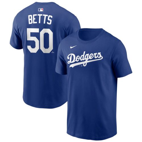 Nike Men's Los Angeles Dodgers Mookie Betts #50 White Home Stadium