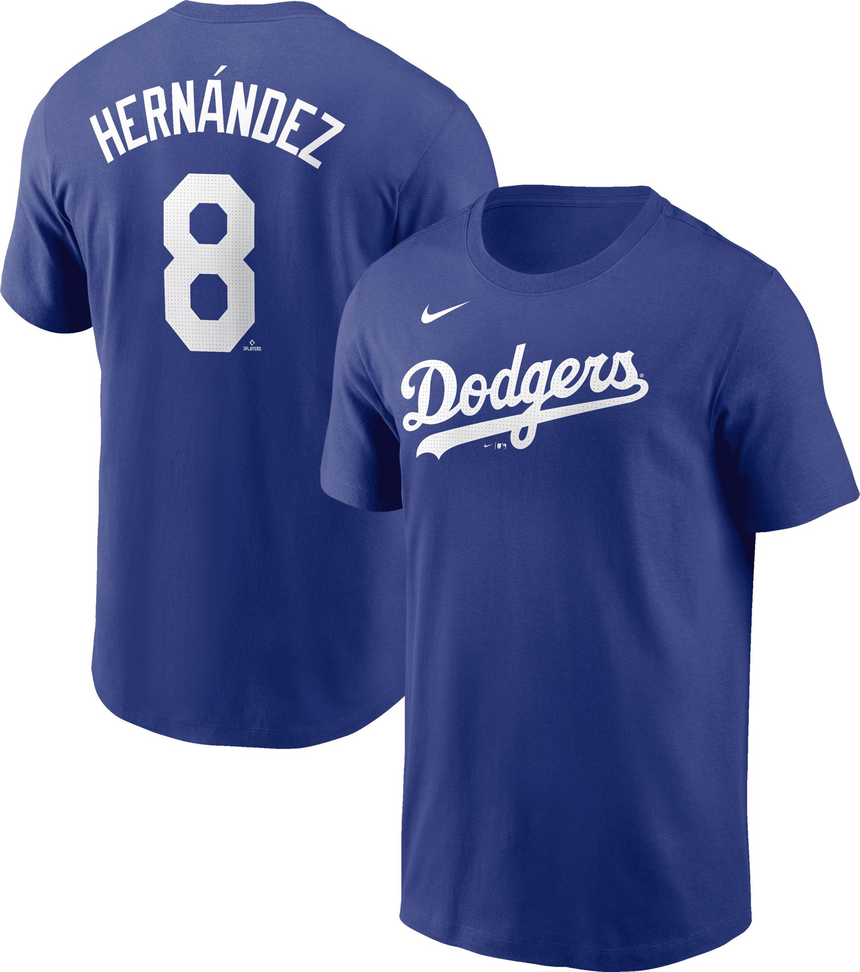 Nike Men's Los Angeles Dodgers Kike Hernandez #8 Blue T-Shirt product image