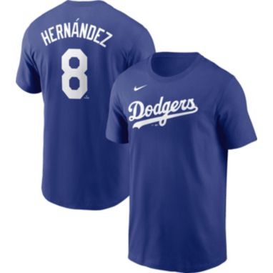 Nike Men's Los Angeles Dodgers Kike Hernandez #8 Blue T-Shirt