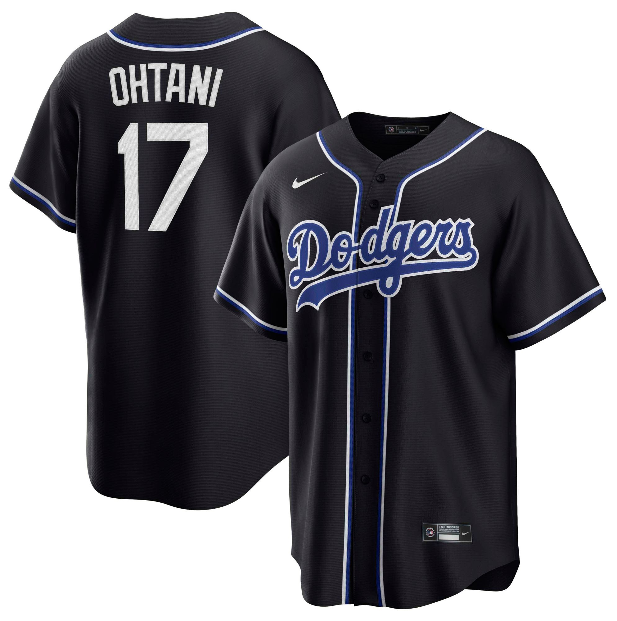 Nike Men's Los Angeles Dodgers Black Shohei Ohtani #17 Replica