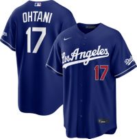 Tシャツ(半袖+袖なし) L'Appartement NILI LOTAN T/T BASEBALL TE Nike Men's Los Angeles Dodgers Shohei Ohtani #17 Blue Home T-Shirt