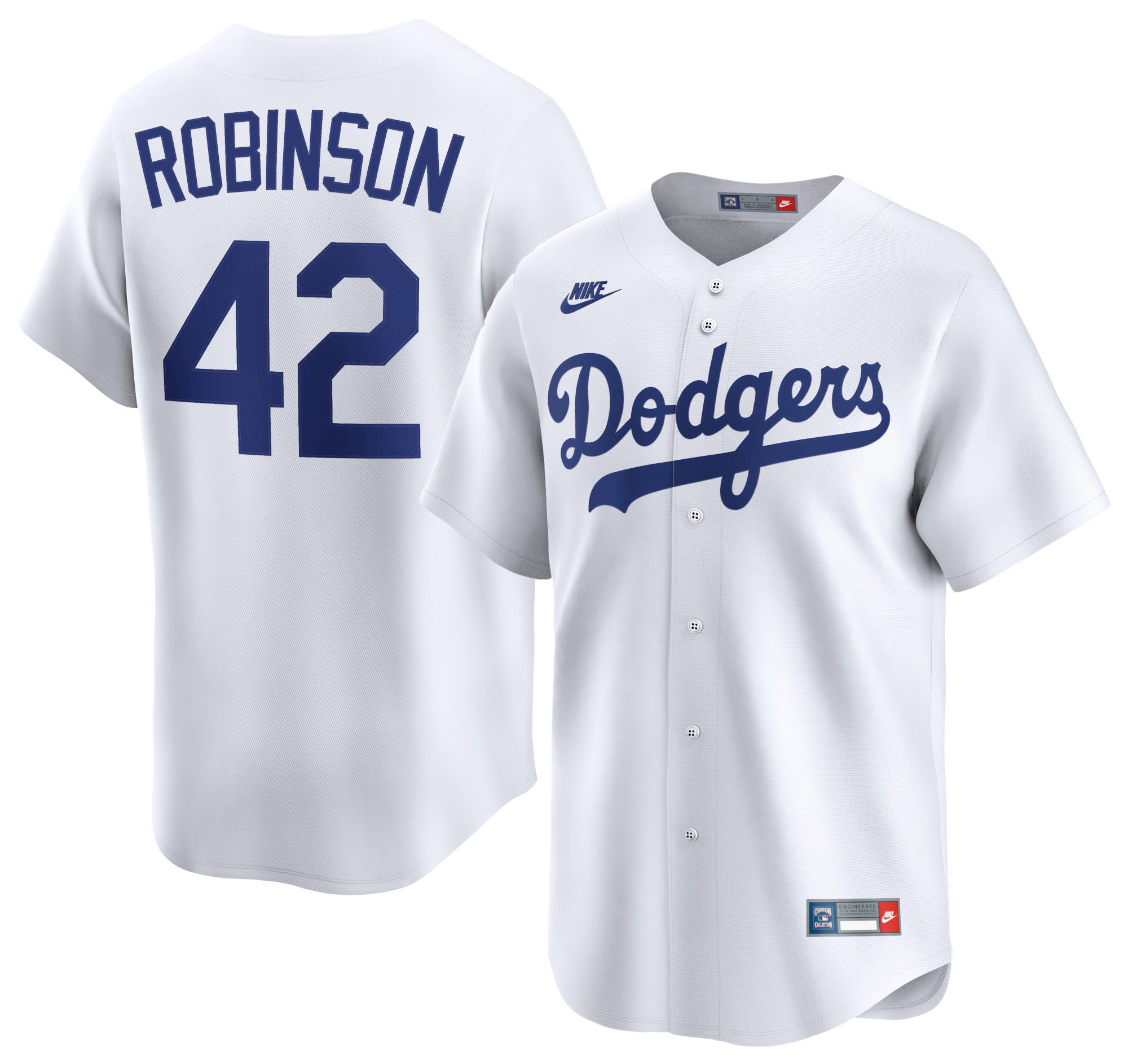 Nike Men's Los Angeles Dodgers White Jackie Robinson #42