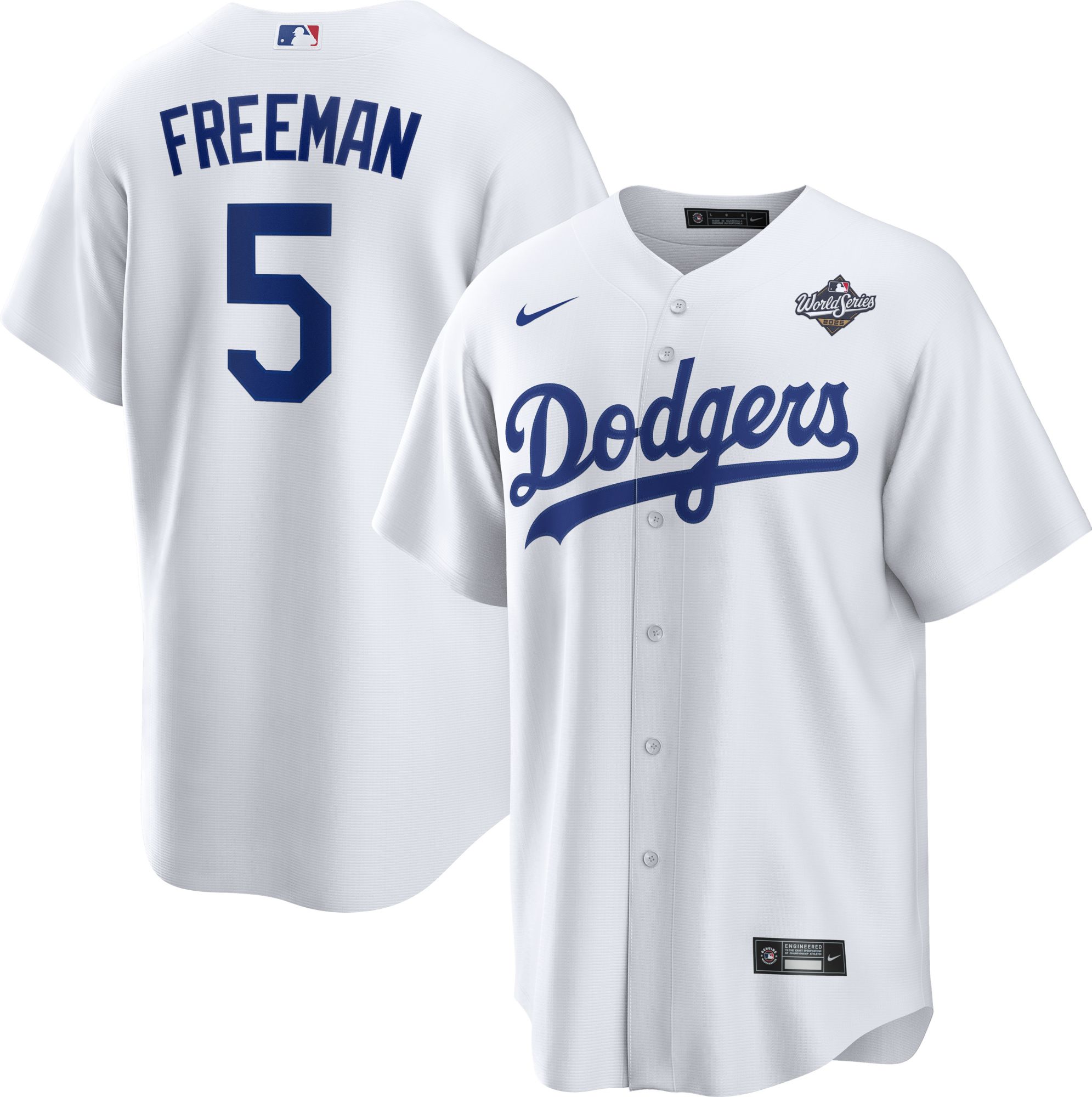 Nike Men's Los Angeles Dodgers Freddie Freeman #5 2025 World Series Bound Replica Jersey product image