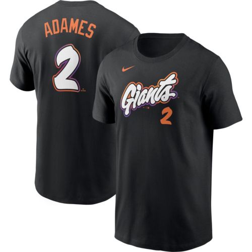 Nike Men's San Francisco Giants Rafael Devers #16 Black T-Shirt