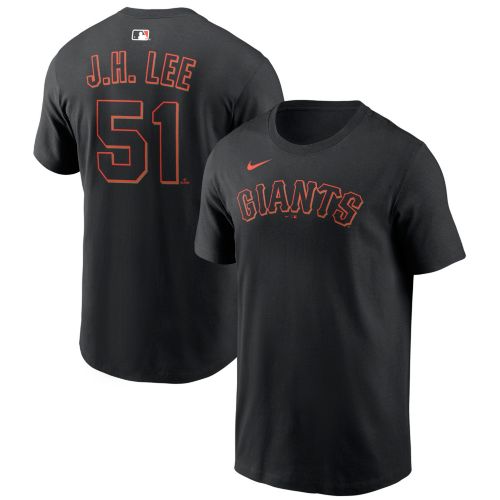 Nike Men's San Francisco Giants Jung Hoo Lee #51 Black T-Shirt
