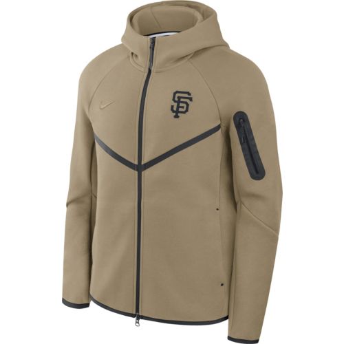Nike Men's San Francisco Giants Gray Tech Fleece Windrunner Full