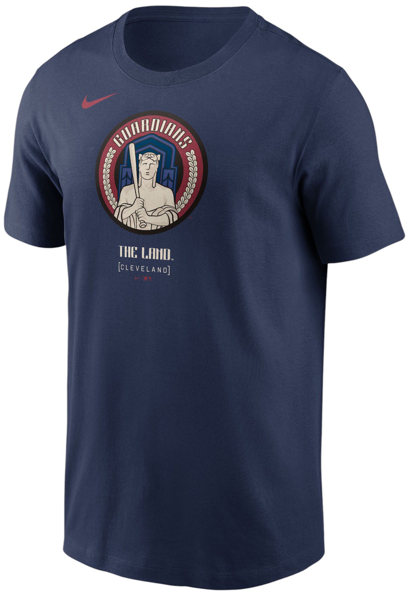 Nike Adult Cleveland Guardians City Connect Navy Logo Cotton T-Shirt product image