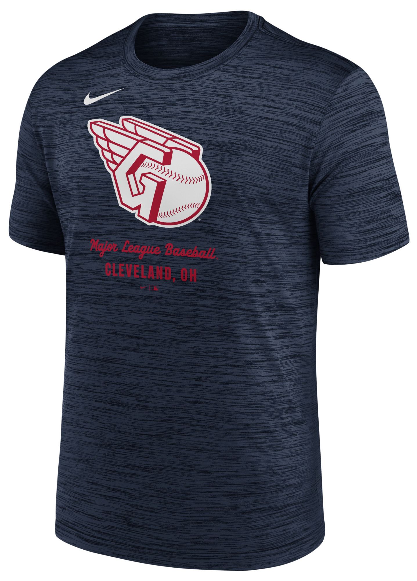 Nike Men's Cleveland Guardians Navy Authentic Collection Velocity T-Shirt product image