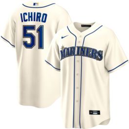 Nike Men's Seattle Mariners Ichiro Suzuki #51 Cream