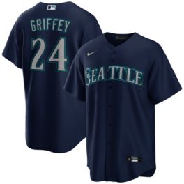 マリナーズ GRIFFEY 24 ユニフォーム Nike Men's Seattle Mariners Navy Ken Griffey Jr. #24 Replica