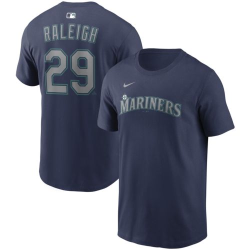 Nike Adult Seattle Mariners Logan Gilbert #36 Navy T-Shirt
