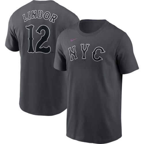 Nike Men's New York Mets Blue Arch Logo Cooperstown T-Shirt