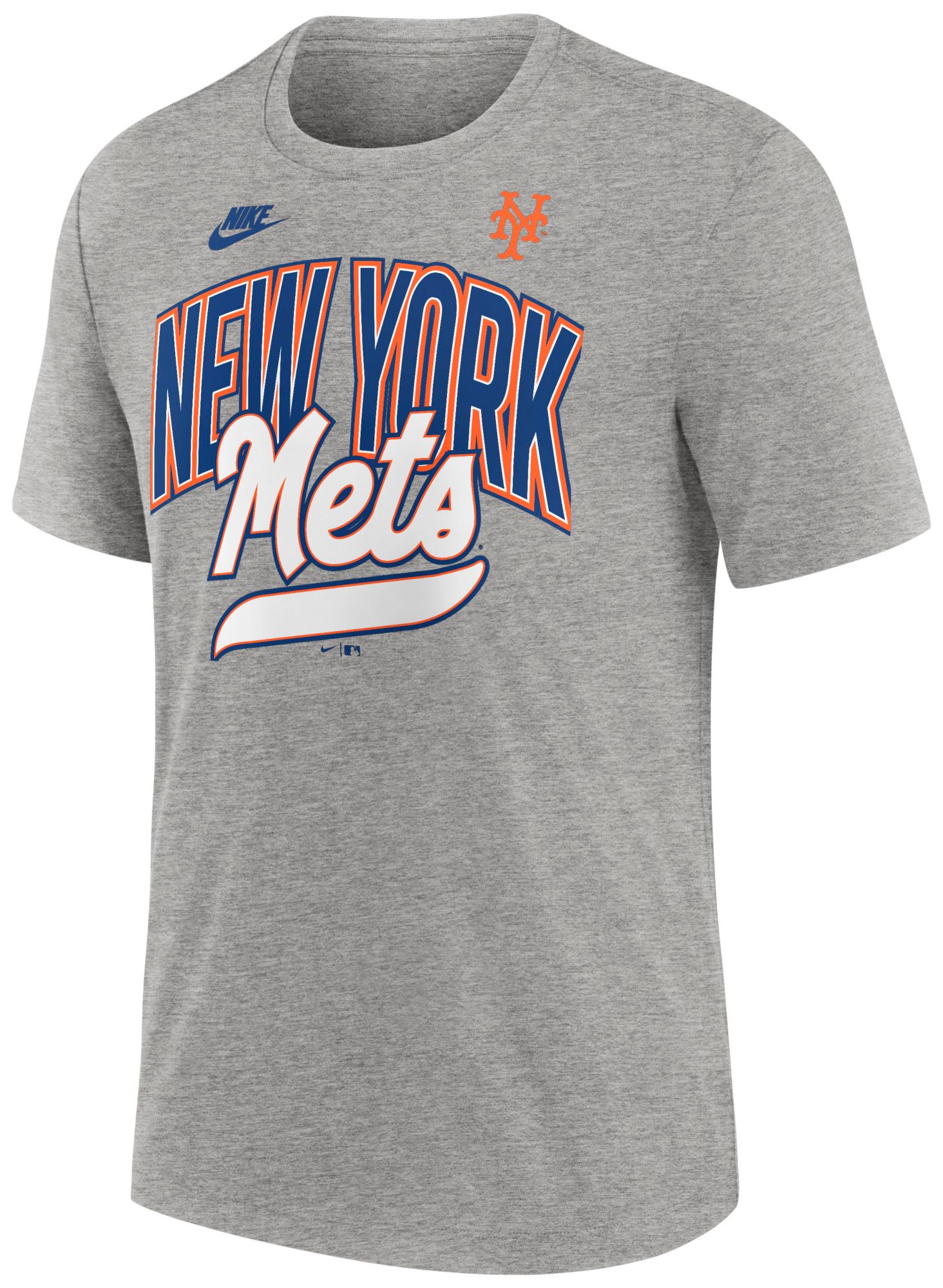 Nike Men's New York Mets Gray Cooperstown Retro Triblend T-Shirt product image