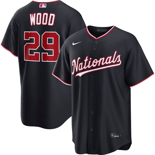 Nike Men's Washington Nationals CJ Abrams #5 Navy Replica Jersey