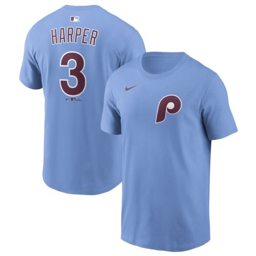 Nike Men's Replica Philadelphia Phillies Bryce Harper #3 Blue Cool