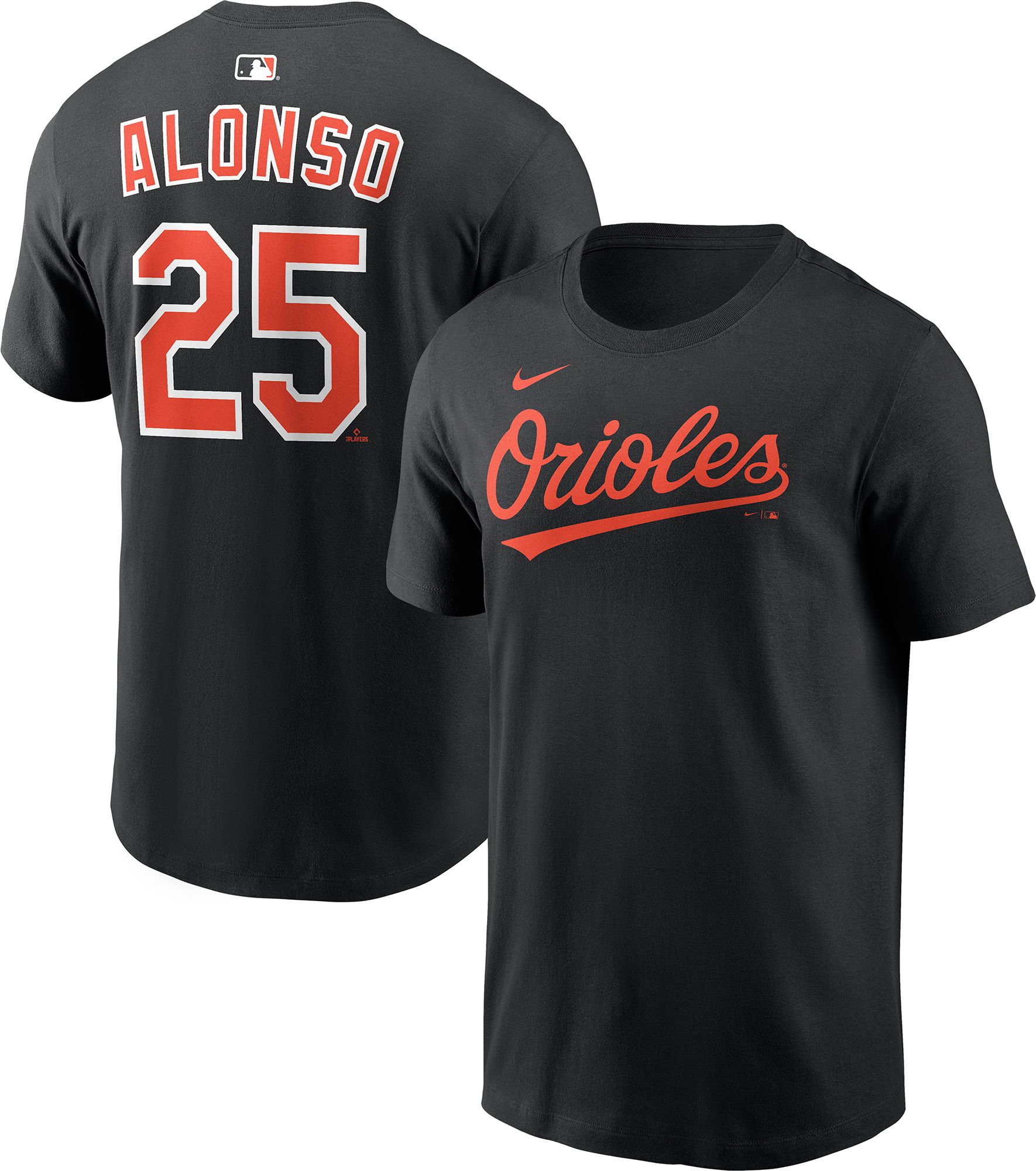Nike Men's Baltimore Orioles Pete Alonso #25 Black Home T-Shirt product image