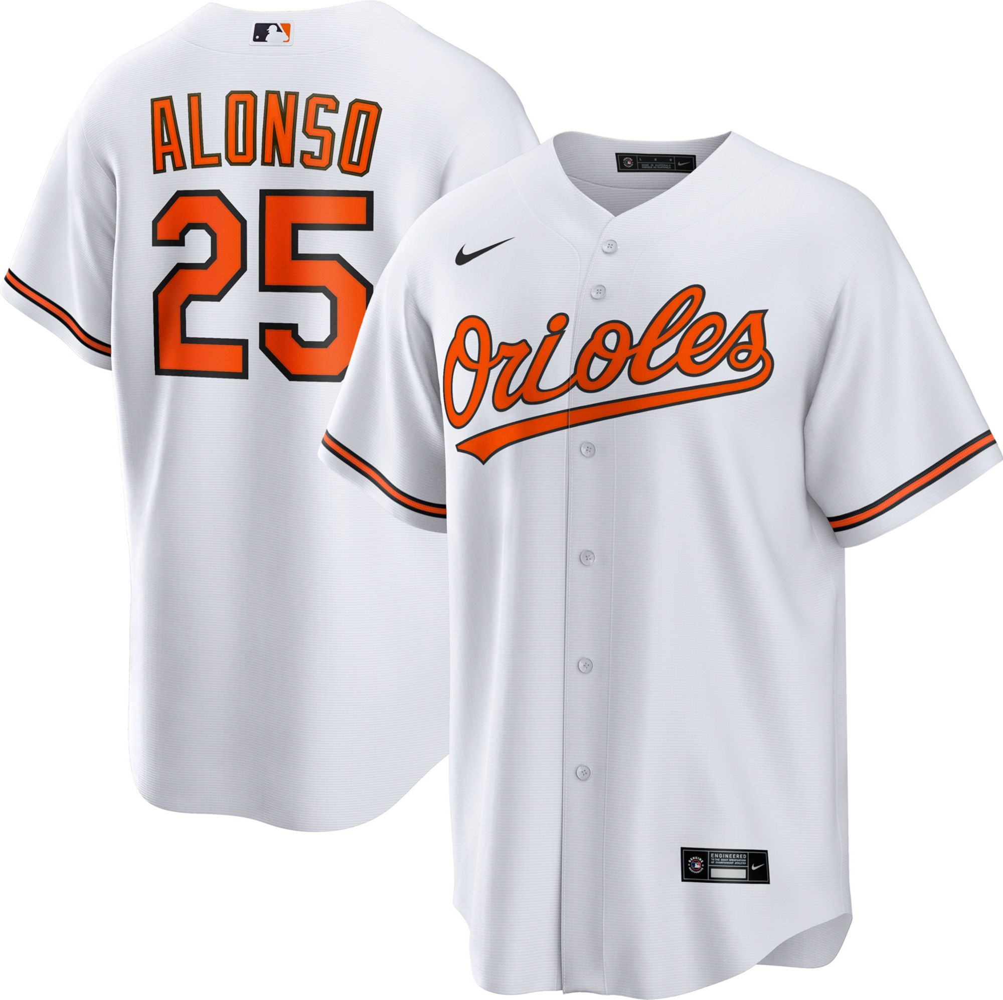 Nike Men's Baltimore Orioles Pete Alonso #25 Tan Home Swingman Jersey product image