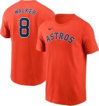 Nike Adult Houston Astros Christian Walker #8 Orange T-Shirt