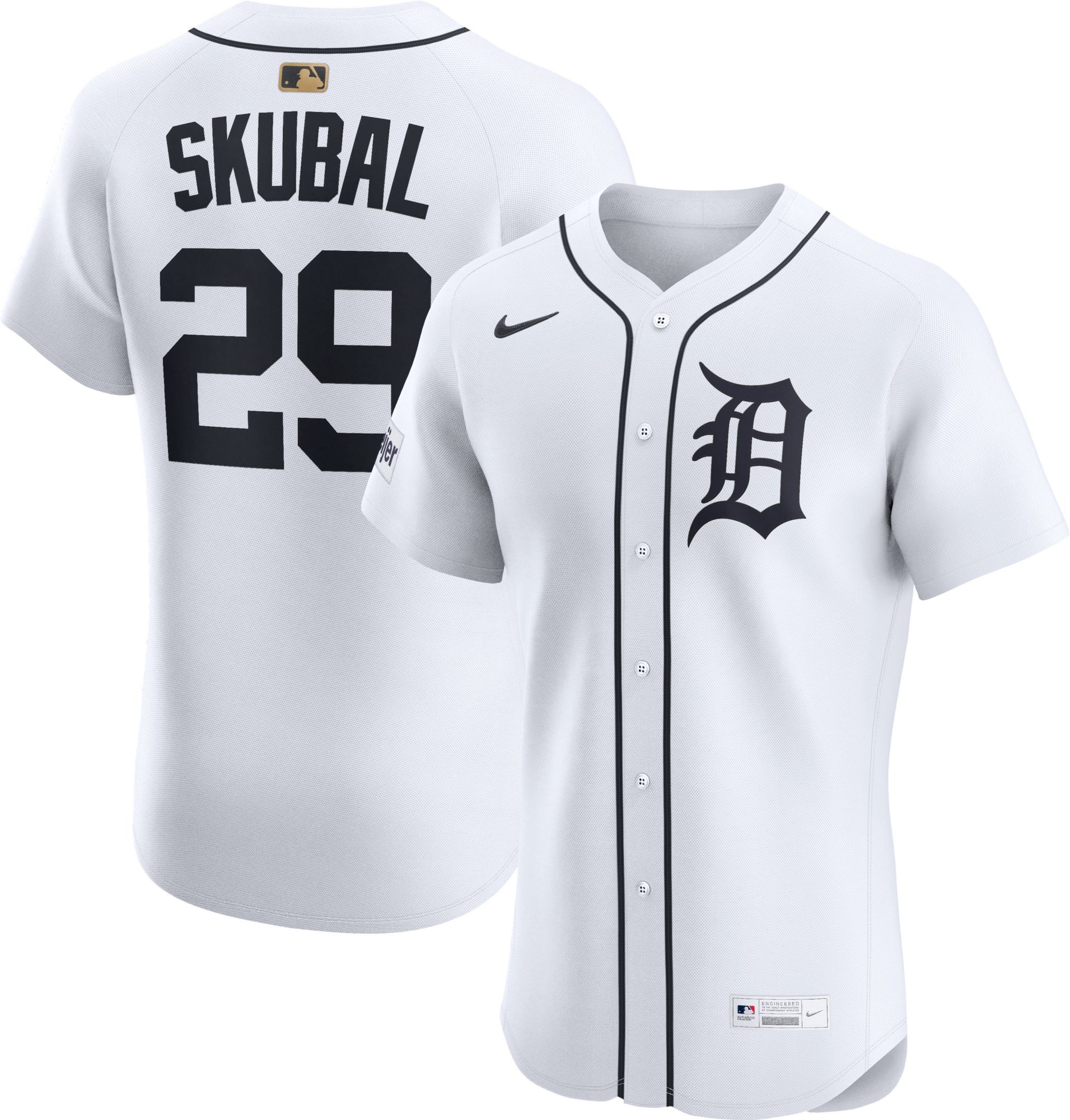 Nike Men's Detroit Tigers Tarik Skubal #29 White Home Vapor Limited Jersey product image