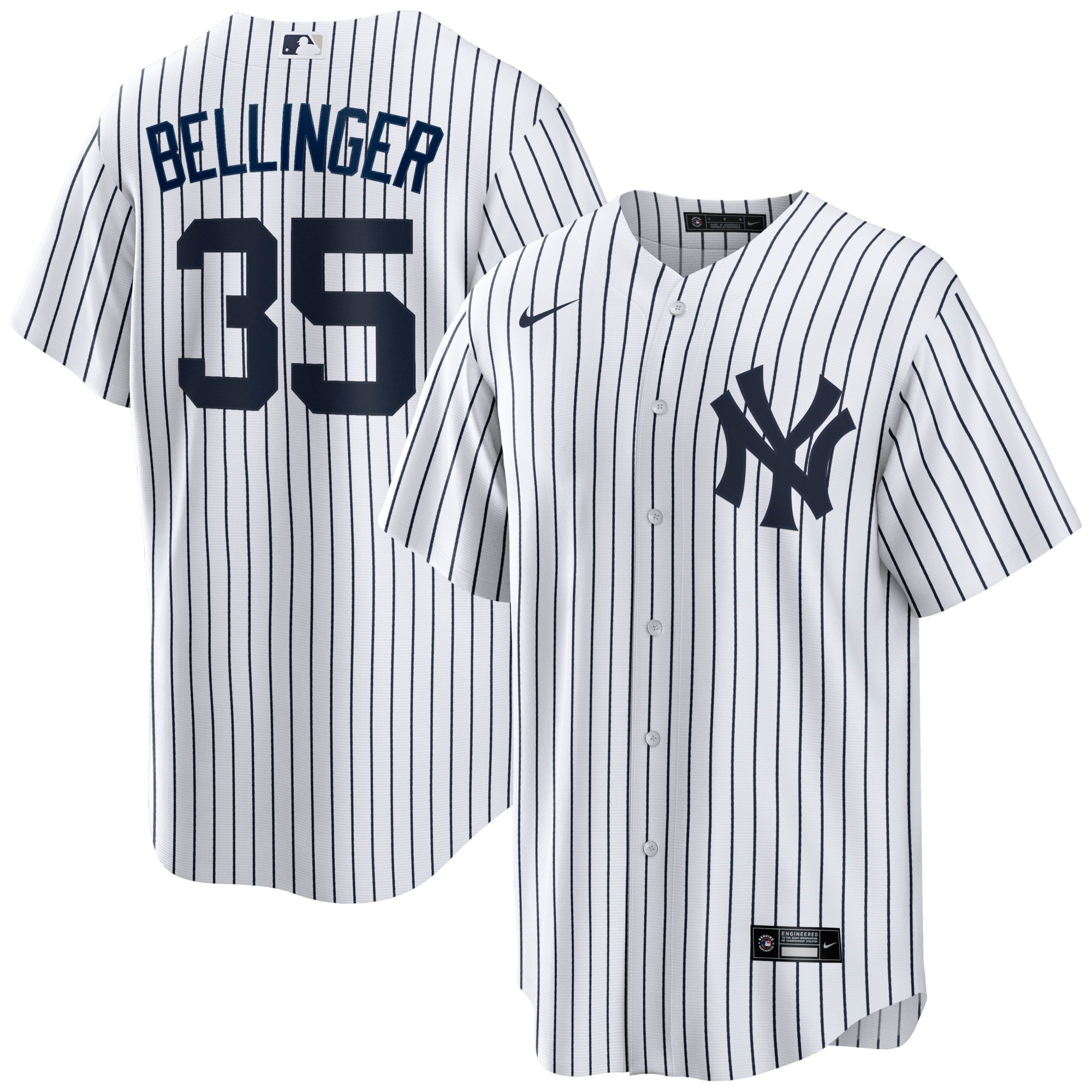 Nike Men's New York Yankees Cody Bellinger #35 White Replica Home Jersey product image