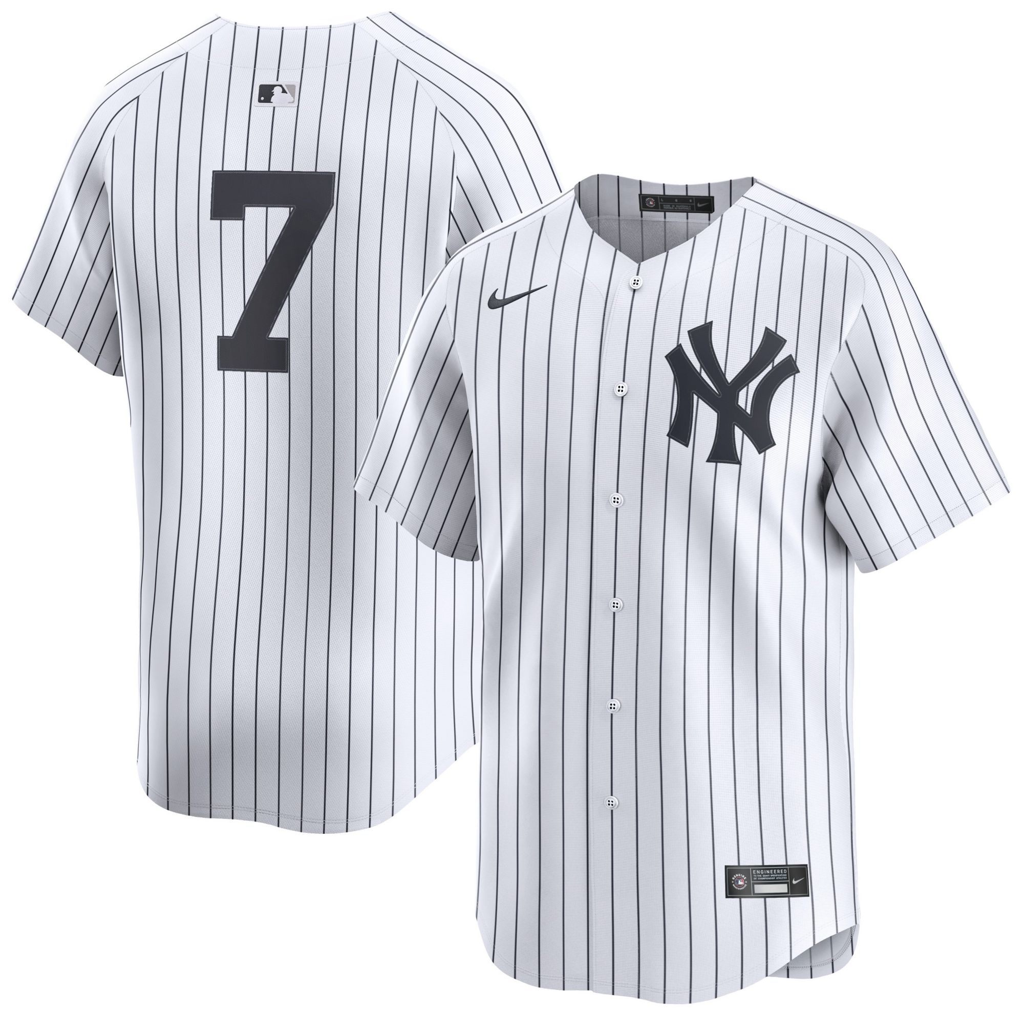 Nike Men's New York Yankees White Mickey Mantle #7 Limited Jersey product image