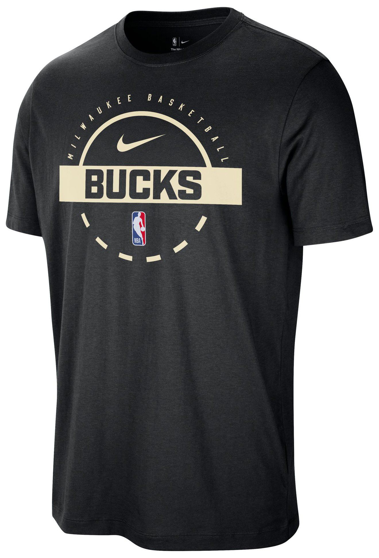 Nike Men's Milwaukee Bucks Black On Court Practice T-Shirt product image
