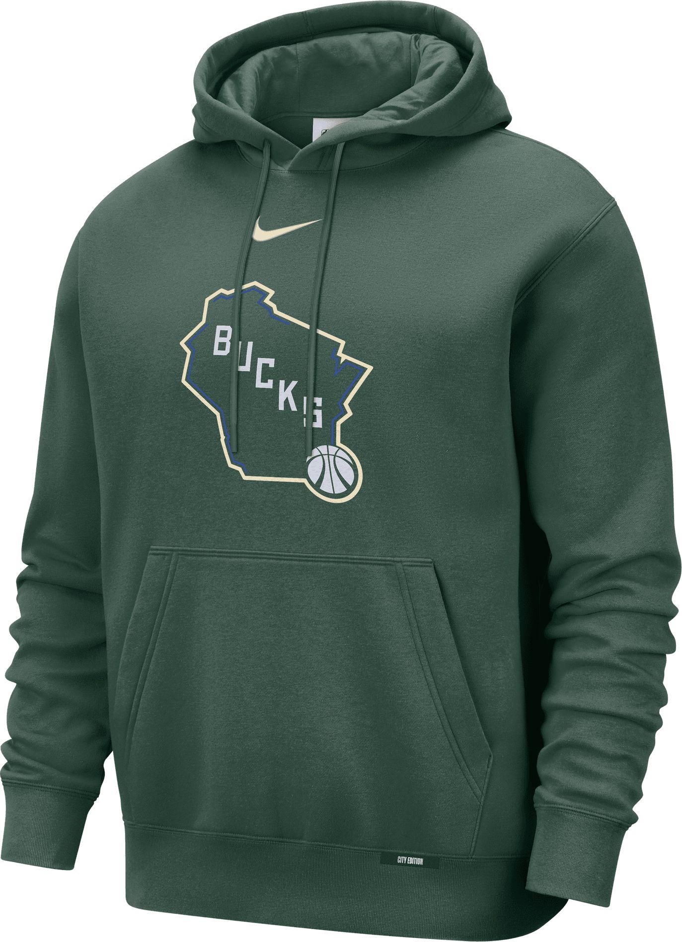 Nike Adult 2025-26 City Edition Milwaukee Bucks Club Logo Hoodie product image