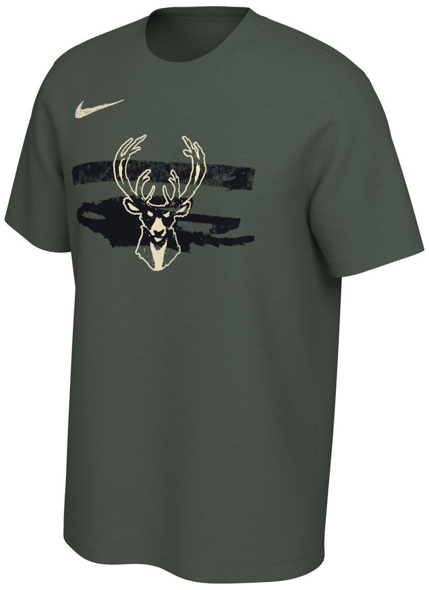 Nike Men's Milwaukee Bucks Green T-Shirt product image