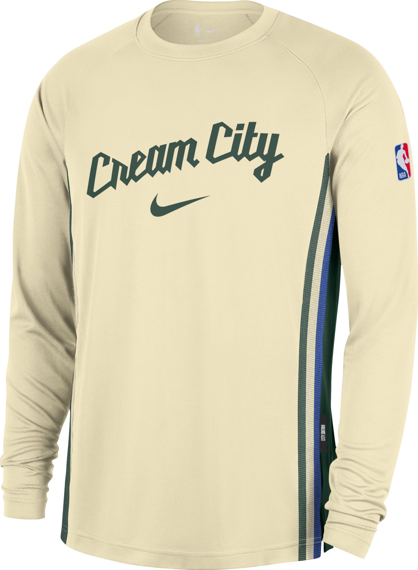 Nike Adult 2025-26 City Edition Milwaukee Bucks On Court Pregame Long Sleeve Shirt product image