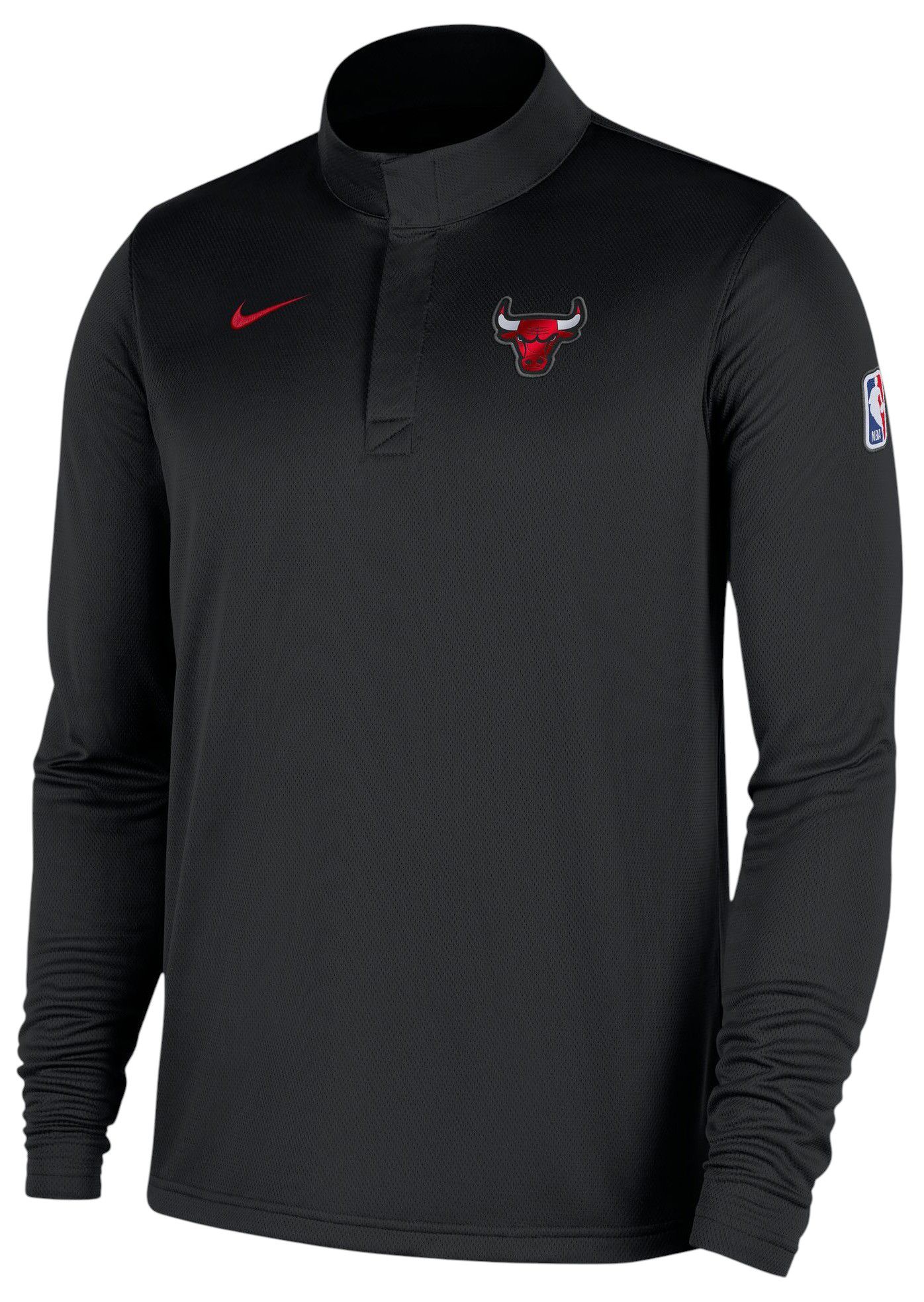 Nike Men's Chicago Bulls Black On Court Staff 1/4 Zip Pullover product image