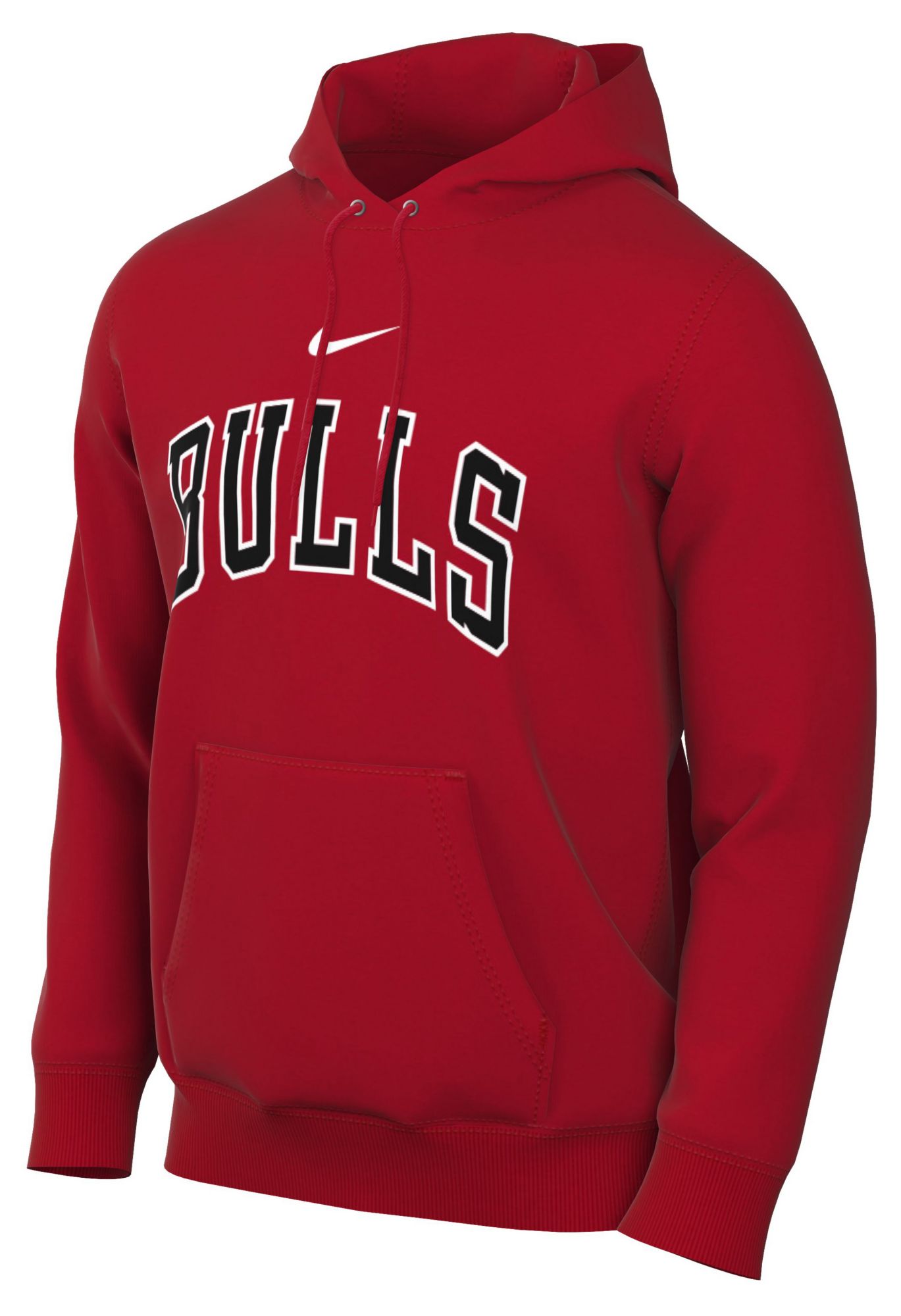 Nike Men's Chicago Bulls Red Wordmark Club Hoodie product image