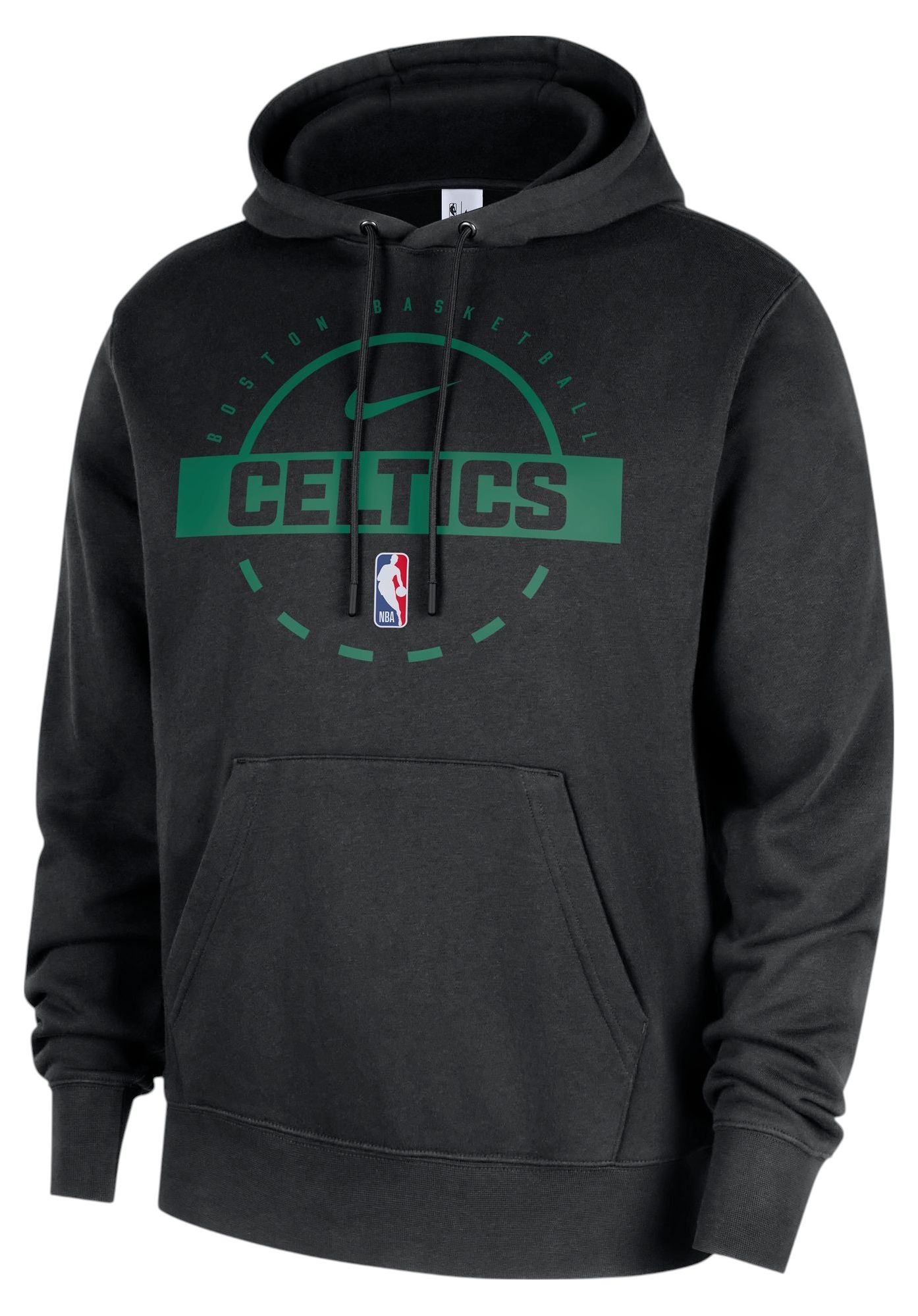 Nike Men's Boston Celtics Black On Court Practice Club Pullover Hoodie product image