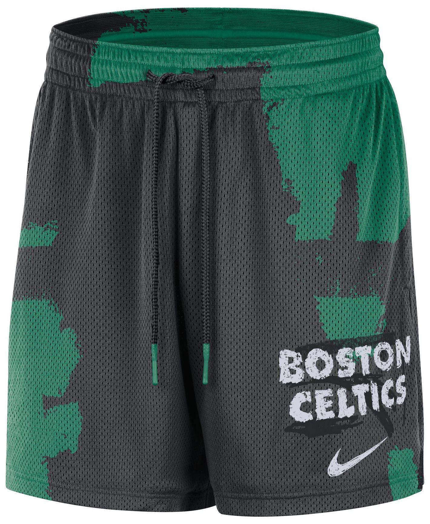 Nike Men's Boston Celtics Black Practice Mesh Shorts product image