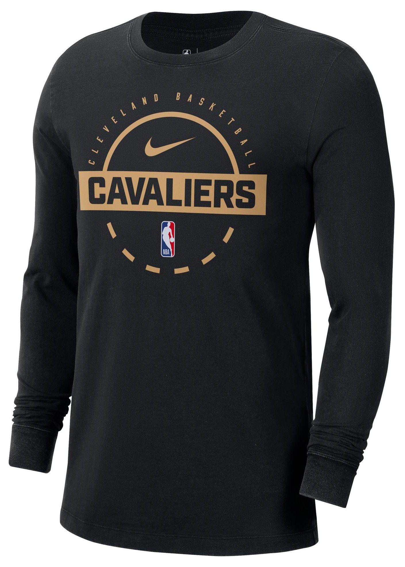 Nike Men's Cleveland Cavaliers Black On Court Practice Long Sleeve T-Shirt product image