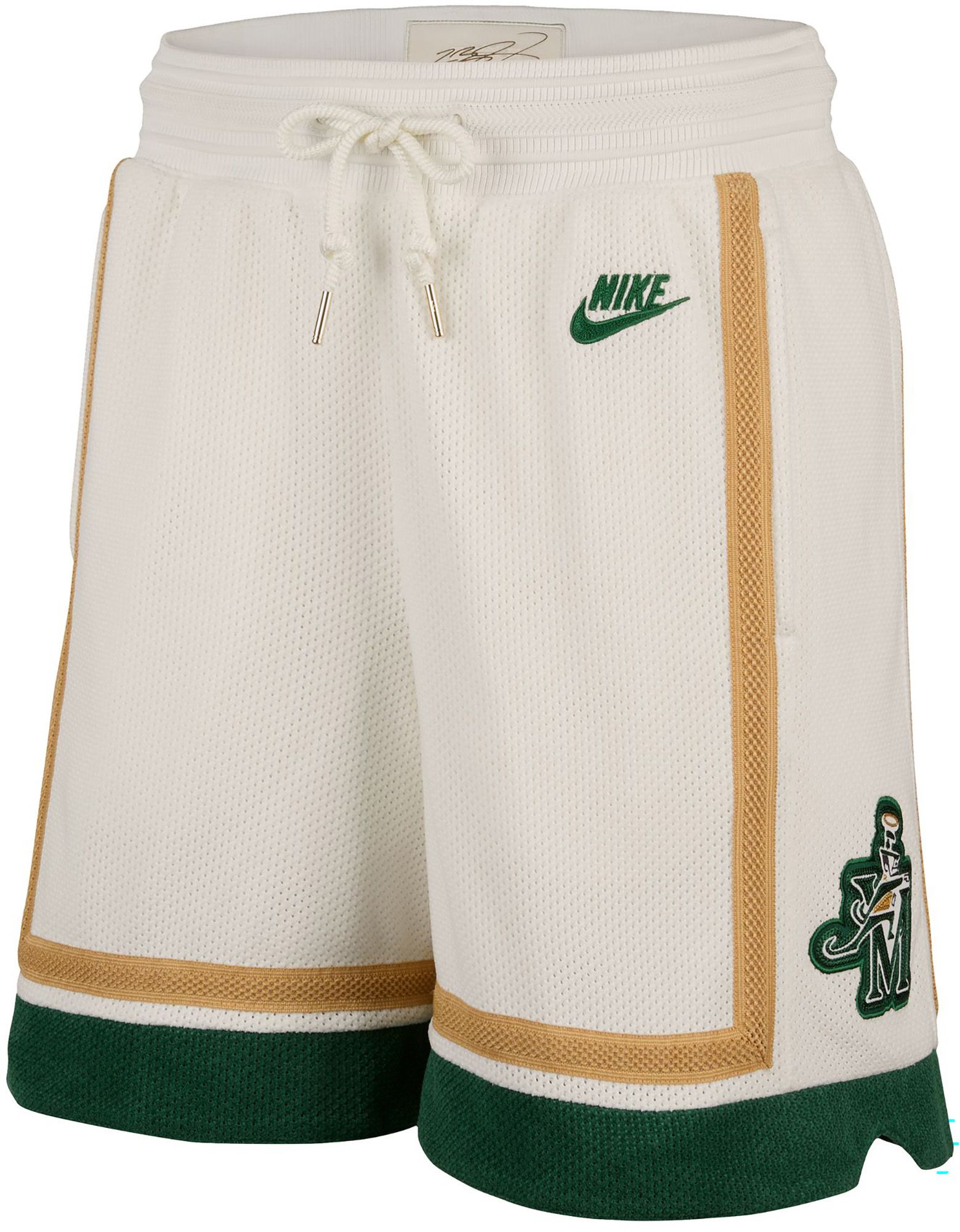 Nike Men's St. Vincent-St. Mary High School LeBron James #23 White Authentic Reserve Shorts product image