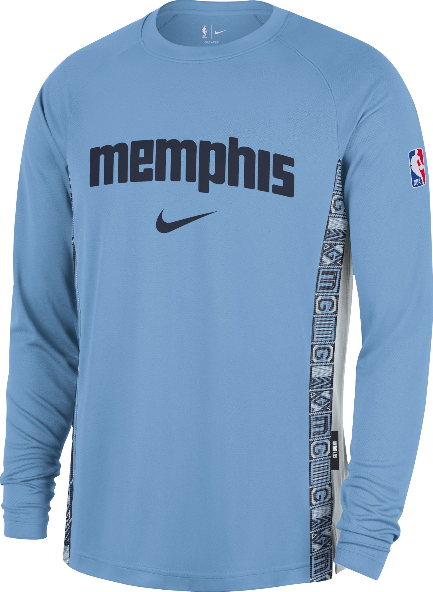 Nike Adult 2025-26 City Edition Memphis Grizzlies On Court Pregame Long Sleeve Shirt product image