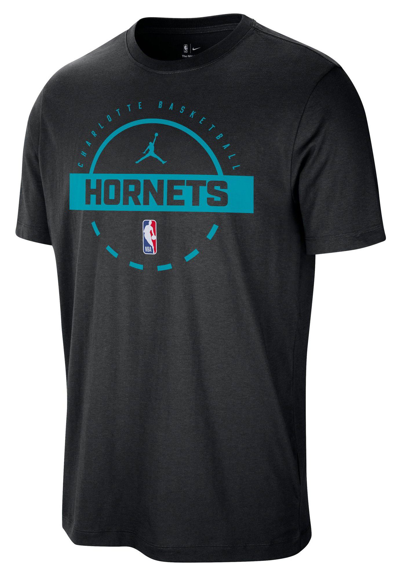Nike Men's Charlotte Hornets Black On Court Practice T-Shirt product image