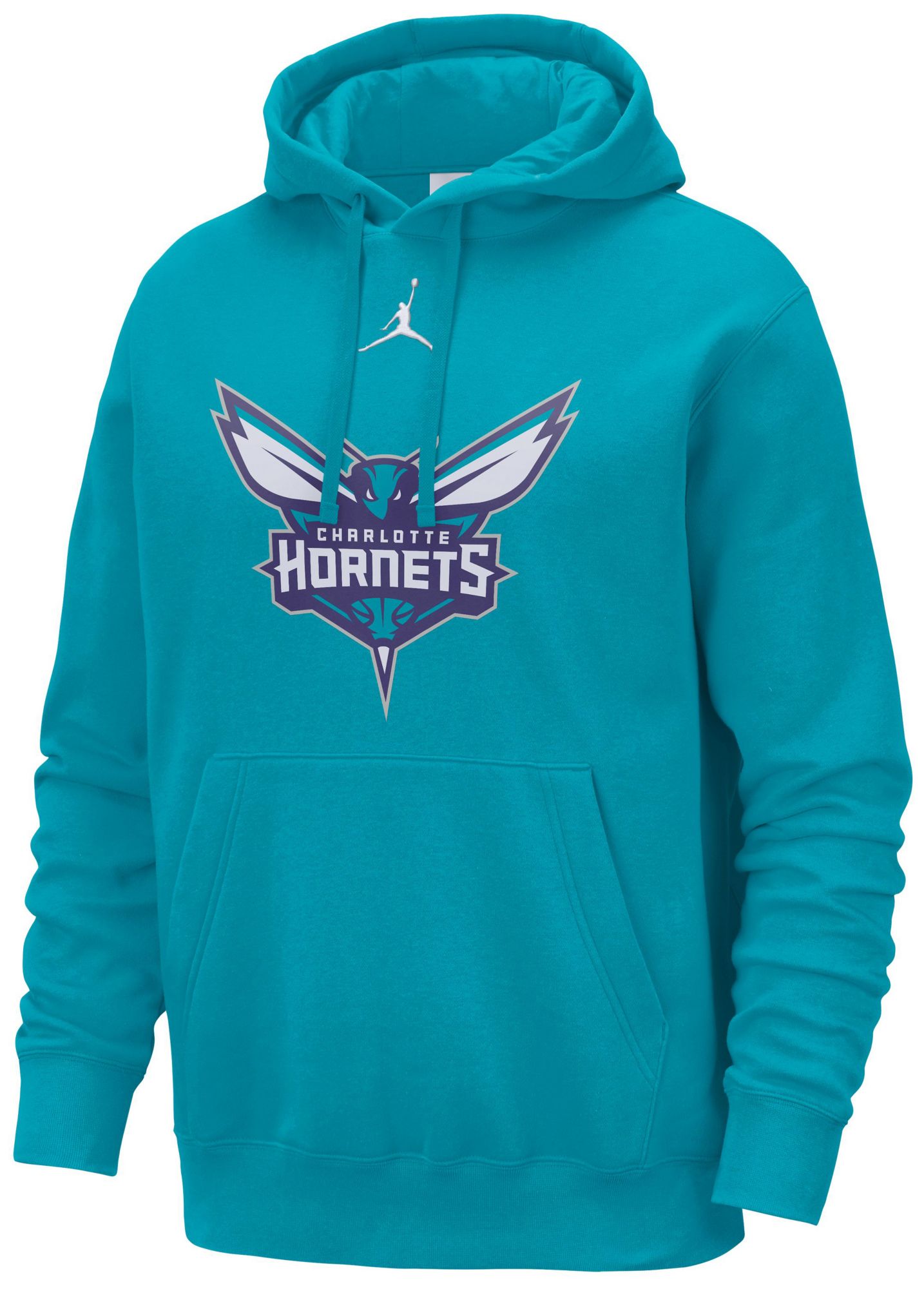 Nike Men's Charlotte Hornets Teal Logo Club Pullover Hoodie product image